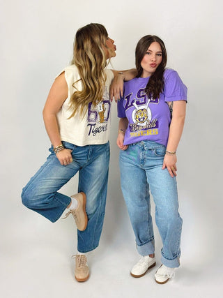 LSU Baseball Purple Graphic Tee | Select Trends Boutique