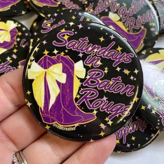 LSU Baton Rouge Gameday Button | Select Trends Boutique