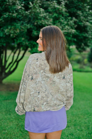 LSU Camo Mockneck Sweatshirt | Select Trends Boutique