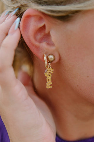 LSU Gold Tigers Drop Earrings | Select Trends Boutique