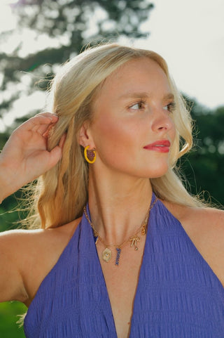 LSU Multi Charm Necklace | Select Trends Boutique