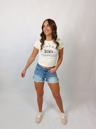 LSU Stadium Fitted Tee | Select Trends Boutique