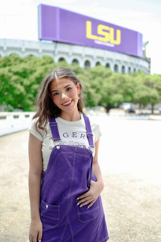 LSU Stadium Fitted Tee | Select Trends Boutique