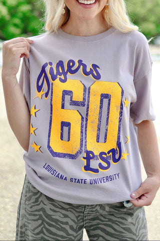 LSU Tiger Jersey Patch Tee | Select Trends Boutique