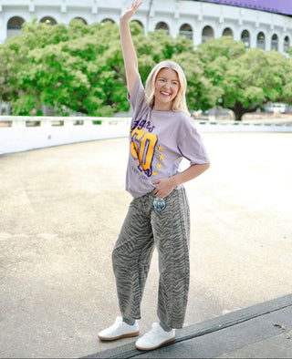 LSU Tiger Jersey Patch Tee | Select Trends Boutique