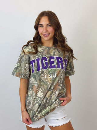 LSU Tigers Camo Tee | Select Trends Boutique