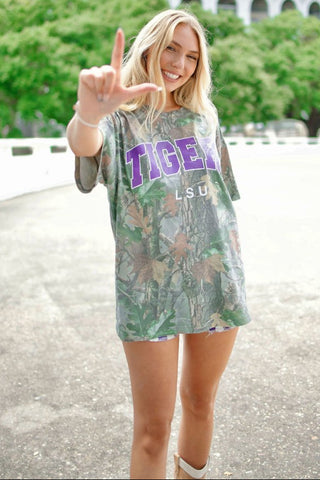 LSU Tigers Camo Tee | Select Trends Boutique