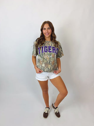 LSU Tigers Camo Tee | Select Trends Boutique