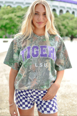 LSU Tigers Camo Tee | Select Trends Boutique