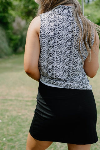 Lulu B Black Athletic Mini Skort | Select Trends Boutique
