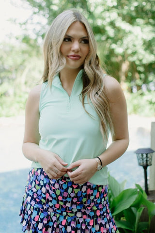 Lulu B Navy Fun Flounce Skort - Select Trends Boutique