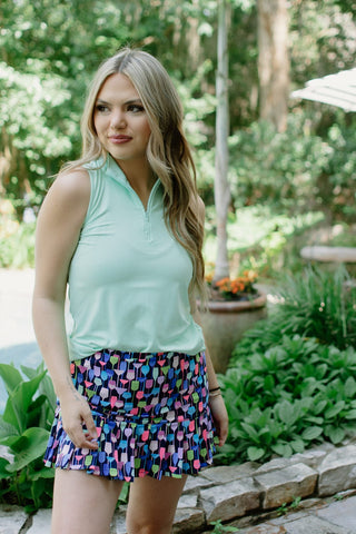 Lulu B Navy Fun Flounce Skort