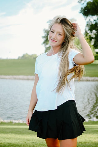Lulu B White Round Neck Top | Select Trends Boutique