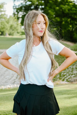 Lulu B White Round Neck Top | Select Trends Boutique