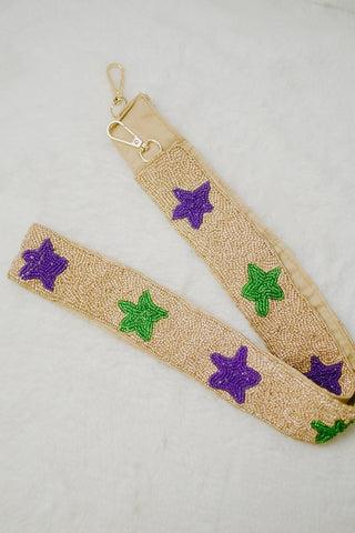 Mardi Gras Beaded Bag Strap | Select Trends Boutique