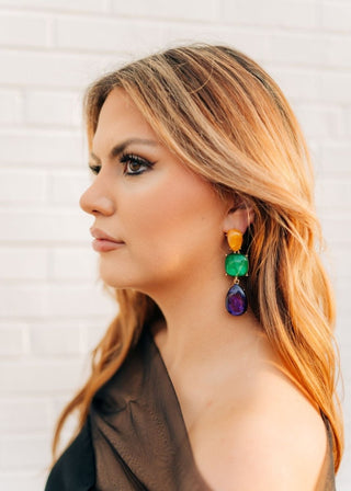 Mardi Gras Chunky Glitter Drops | Select Trends Boutique