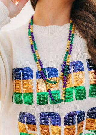 Mardi Gras Classic Bead Necklace - Select Trends Boutique