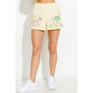 Mardi Gras Yellow Lounge Short Set | Select Trends Boutique