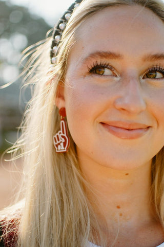 Maroon 1 Drop Earrings | Select Trends Boutique