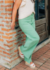 Matcha Green Wide Leg Jeans - Select Trends Boutique