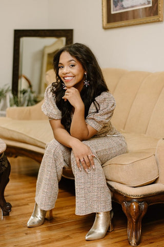 Mauve Tweed Set Top - Select Trends Boutique