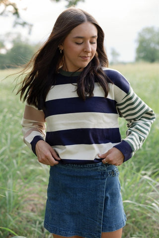 Medium Wash Buckle Detail Skort | Select Trends Boutique