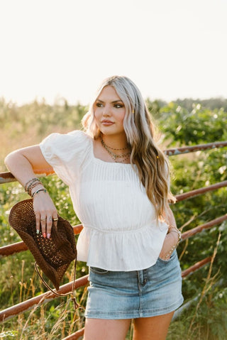 Medium Wash High Rise Mini Skort | Select Trends Boutique