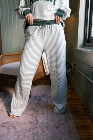 Merry Striped Mock Neck Pant Set | Select Trends Boutique