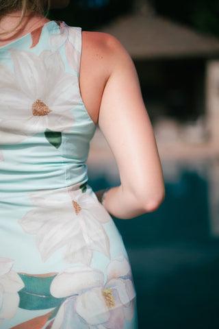 Mint Magnolia Ruffle Maxi Dress | Select Trends Boutique