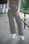 Mocha Brown Wide Leg Jeans