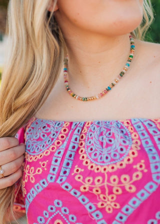 Multicolored Beaded Necklace | Select Trends Boutique