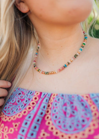 Multicolored Beaded Necklace | Select Trends Boutique