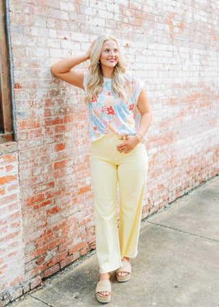 Multicolored Floral Knit Top - Select Trends Boutique