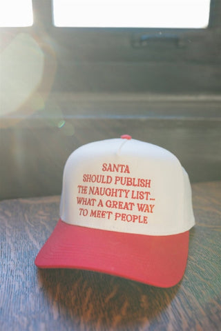 Naughty List Trucker Hat | Select Trends Boutique