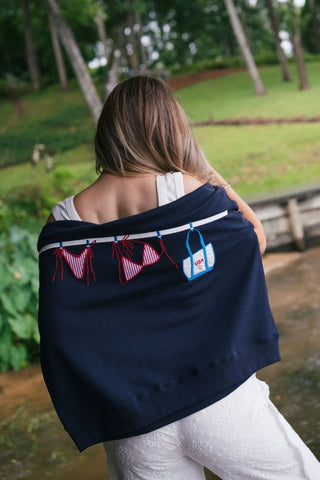 Navy USA Bikini Graphic Sweatshirt | Select Trends Boutique