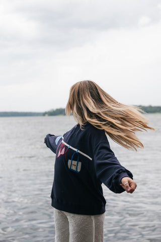 Navy USA Bikini Graphic Sweatshirt | Select Trends Boutique