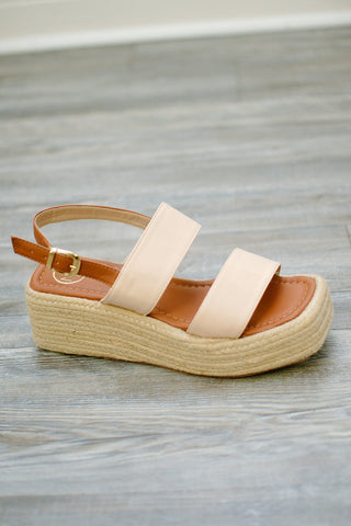 Nude Platform Espadrille Sandals