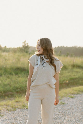 Oatmeal Knit Set Vest - Select Trends Boutique