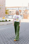 Olive Green Pleated Pants - Select Trends Boutique