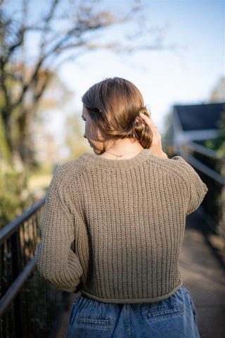 Olive Knit Staple Sweater | Select Trends Boutique