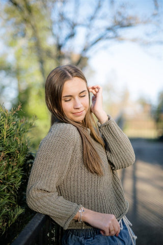 Olive Knit Staple Sweater | Select Trends Boutique