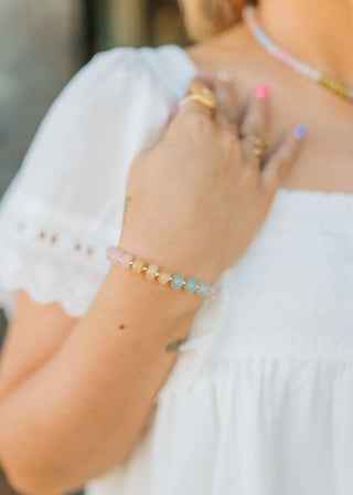Pastel Multicolored Beaded Bracelet | Select Trends Boutique