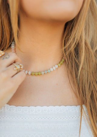 Pastel Multicolored Beaded Necklace - Select Trends Boutique