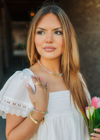 Pastel Multicolored Beaded Necklace - Select Trends Boutique