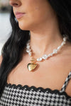 Pearl Heart Toggle Necklace - Select Trends Boutique