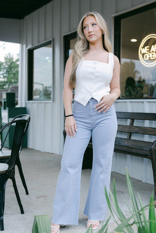 Periwinkle Wide Leg Jeans | Select Trends Boutique