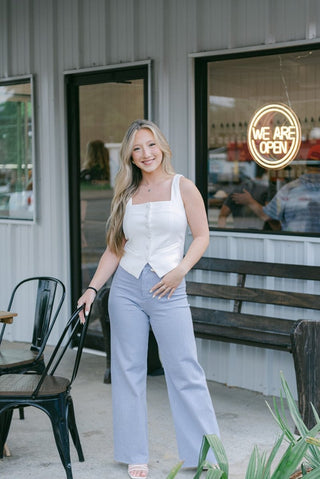 Periwinkle Wide Leg Jeans | Select Trends Boutique
