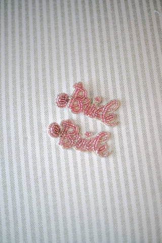 Pink Beaded Bride Earrings | Select Trends Boutique