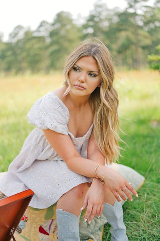 Pink & Blue Gingham Babydoll Dress | Select Trends Boutique
