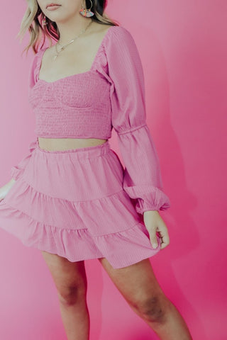 Pink Bold Beauty Set Skirt | Select Trends Boutique